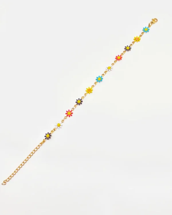 Colourful Daisy Anklet - Image 3